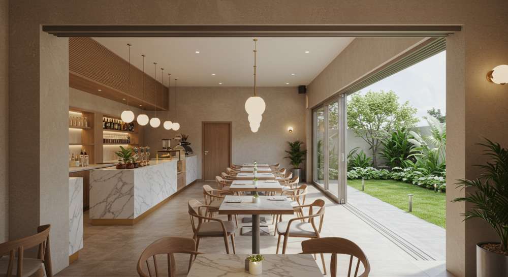 jasa desain interior cafe elegan bandung jakarta bogor tasikmalaya tangerang banten